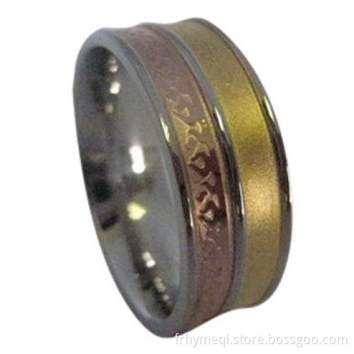 Double color plating stainless steel rings